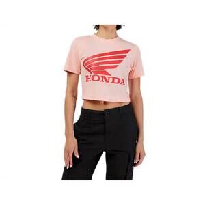 NEW FOX HEAD INC. women's short sleeve baby tee in pale pink